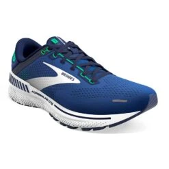 BROOKS Men's Adrenaline GTS 22 Running Shoe - Surf The Web/Blue/Irish Green - Regular (D) -Shoe Sale Shop 110366 469 A Adrenaline GTS 22 1