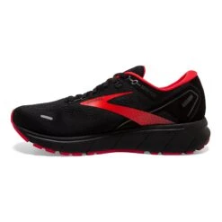 BROOKS Men's Ghost 14 GoreTEX Running Shoe - Black/Blackened Pearl/High Risk Red — Regular (D) -Shoe Sale Shop 110368 004 M Ghost 14 GTX