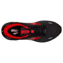 BROOKS Men's Ghost 14 GoreTEX Running Shoe - Black/Blackened Pearl/High Risk Red — Regular (D) -Shoe Sale Shop 110368 004 O Ghost 14 GTX