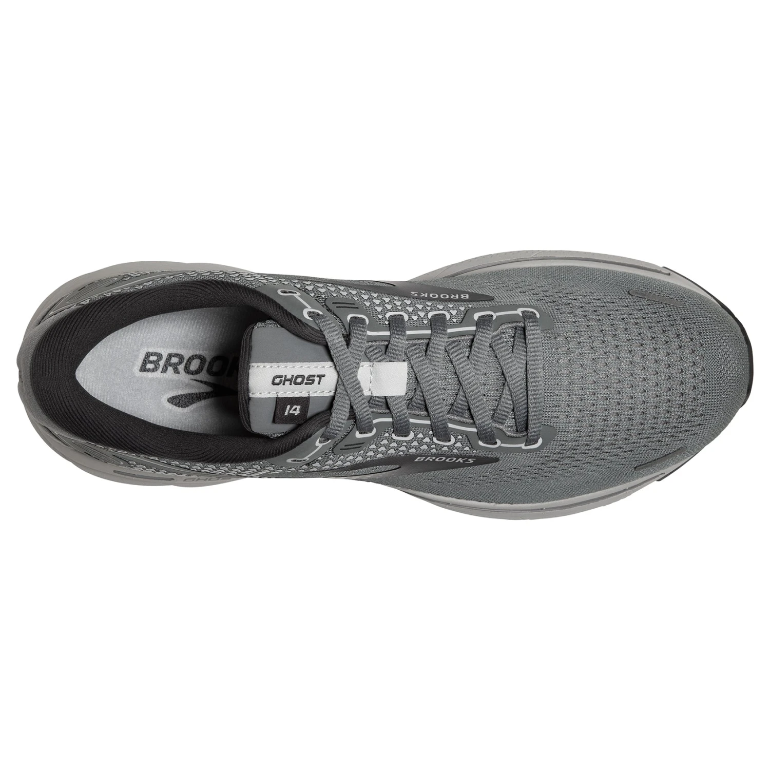 BROOKS Men's Ghost 14 Running Shoe - Grey/Alloy/Oyster— Narrow (B) 7 BROOKS Men's Ghost 14 Running Shoe - Grey/Alloy/Oyster— Narrow (B) - Image 5