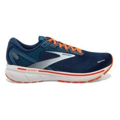 BROOKS Men's Ghost 14 Running Shoe - Titan/Teal/Flame — Regular (D)