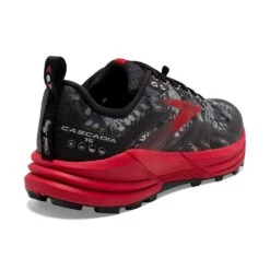 BROOKS Men's Cascadia 16 Trail Running Shoe - Black/Grey/Red - Regular (D) 11 BROOKS Men's Cascadia 16 Trail Running Shoe - Black/Grey/Red - Regular (D) -Shoe Sale Shop 110376 008 H Cascadia 16