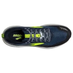 BROOKS Men's Cascadia 16 Trail Running Shoe- Titan/Peacoat/Nightlife- Regular (D) -Shoe Sale Shop 110376 411 O Cascadia 16