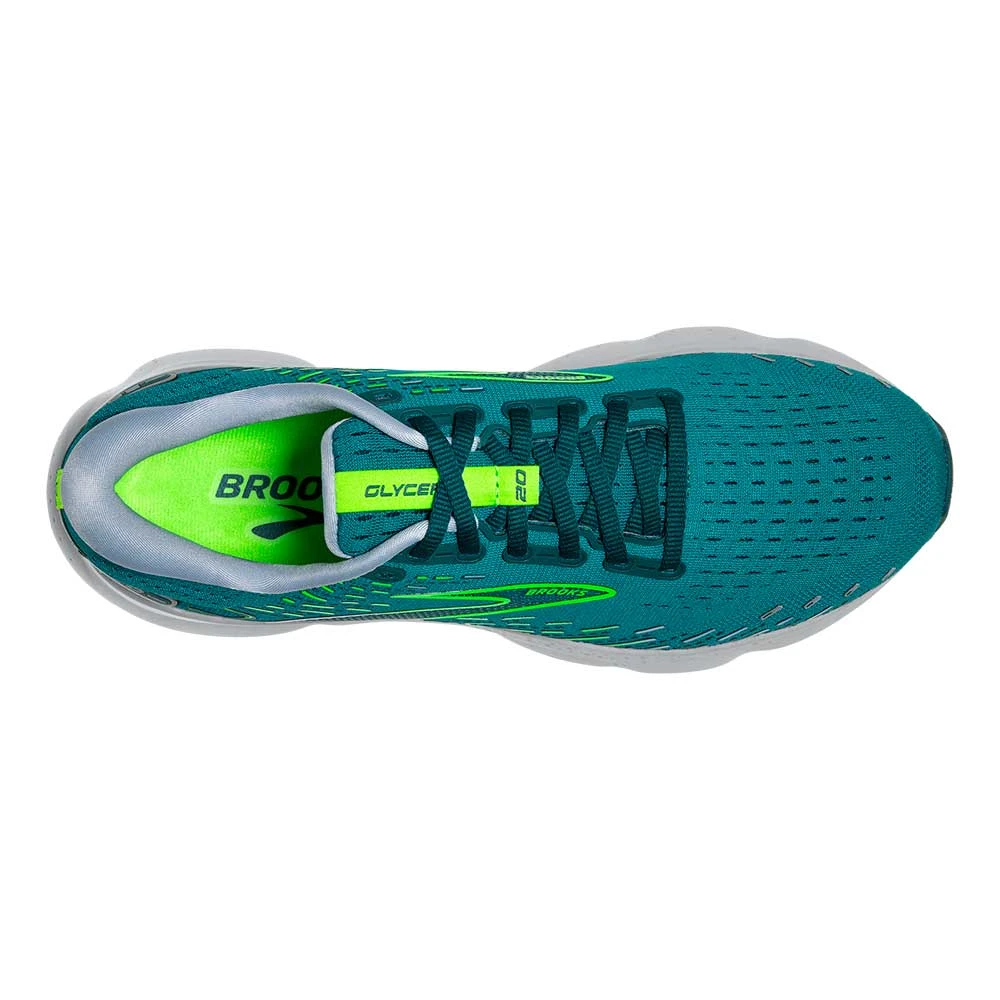 BROOKS Men's Glycerin 20 Running Shoe - Kayaking/Heron/Green Gecko - Regular (D) 7 BROOKS Men's Glycerin 20 Running Shoe - Kayaking/Heron/Green Gecko - Regular (D) - Image 5