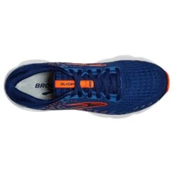 BROOKS Men's Glycerin 20 Running Shoe- Blue Depths/Palace Blue/Orange- Wide (2E) -Shoe Sale Shop 110382 444 O Glycerin 20 14136165 aae8 4788 a0e2 b4f34aa394e5