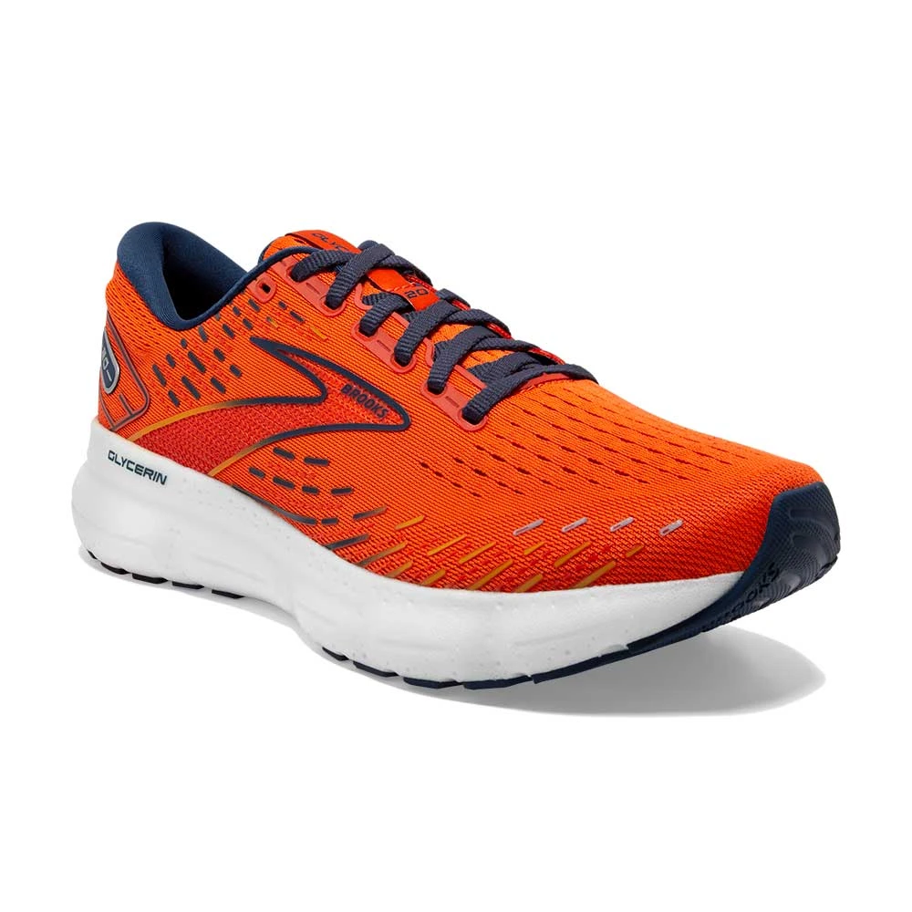 BROOKS Men's Glycerin 20 Running Shoe- Orange/Titan/Flame- Regular (D) 4 BROOKS Men's Glycerin 20 Running Shoe- Orange/Titan/Flame- Regular (D) - Image 2