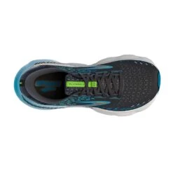 BROOKS Men's Glycerin GTS 20 Running Shoes - Black/Hawaiian Ocean/Green - Regular (D) -Shoe Sale Shop 110383 006 O Glycerin GTS 20