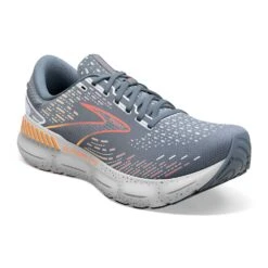 BROOKS Men's Glycerin GTS 20 Running Shoe - Grey/Chili Oil/Orange - Regular (D) -Shoe Sale Shop 110383 034 A Glycerin GTS 20 1