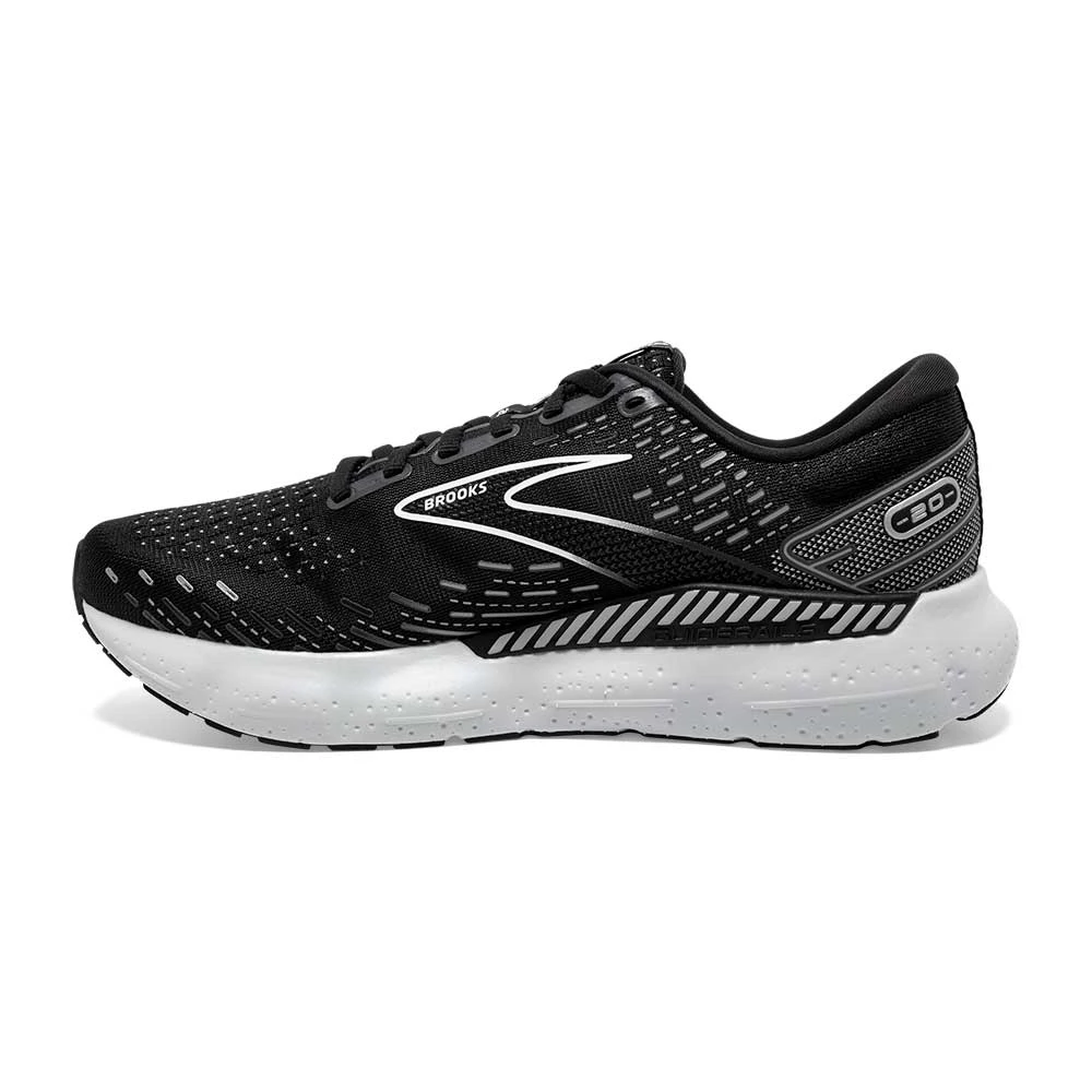 BROOKS Men's Glycerin GTS 20 Running Shoe- Black/White/Alloy- Regular (D) 4 BROOKS Men's Glycerin GTS 20 Running Shoe- Black/White/Alloy- Regular (D) - Image 2
