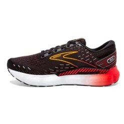 BROOKS Men's Glycerin GTS 20 Running Shoe- Black/Blackened Pearl/Fiery Re- Regular (D) -Shoe Sale Shop 110383 090 M Glycerin GTS 20 1