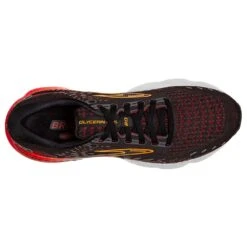 BROOKS Men's Glycerin GTS 20 Running Shoe- Black/Blackened Pearl/Fiery Re- Regular (D) -Shoe Sale Shop 110383 090 O Glycerin GTS 20 1