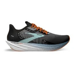 BROOKS Men's Hyperion Max Running Shoe- Black/Grey/Orange Clown Fish - Regular (D)
