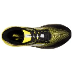 BROOKS Men's Hyperion Max Running Shoe- Black/Blazing Yellow/White- Regular (D) -Shoe Sale Shop 110390 078 O Hyperion Max