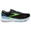 BROOKS Men's Adrenaline GTS 23 Running Shoe - Black/Hawaiian Ocean/Green- Regular (D) -Shoe Sale Shop 110391 006 L Adrenaline GTS 23