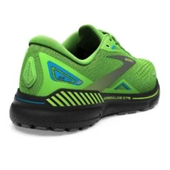 BROOKS Men's Adrenaline GTS 23 Running Shoe - Green Gecko/Grey/Atomic Blue- Regular (D) -Shoe Sale Shop 110391 373 H Adrenaline GTS 23