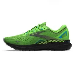 BROOKS Men's Adrenaline GTS 23 Running Shoe - Green Gecko/Grey/Atomic Blue- Wide (2E) -Shoe Sale Shop 110391 373 M Adrenaline GTS 23 d4f8a214 fa8f 4cb7 afdc 772a07819d88