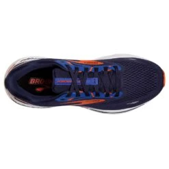 BROOKS Men's Adrenaline GTS 23 Running Shoe - Peacoat/Orange/Surf The Web- Regular (D) -Shoe Sale Shop 110391 438 O Adrenaline GTS 23