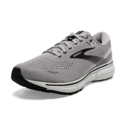 BROOKS Men's Ghost 15 Running Shoe - Alloy/Oyster/Black- Narrow (B) -Shoe Sale Shop 110393 098 Z Ghost 15