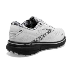BROOKS Men's Ghost 15 Running Shoe- White/Ebony/Oyster -Shoe Sale Shop 110393 149 H Ghost 15