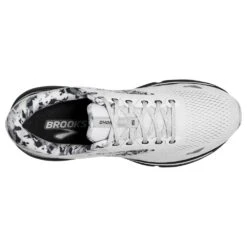 BROOKS Men's Ghost 15 Running Shoe- White/Ebony/Oyster -Shoe Sale Shop 110393 149 O Ghost 15