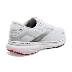 BROOKS Men's Ghost 15 Running Shoe- White/Black/Flame 12 BROOKS Men's Ghost 15 Running Shoe- White/Black/Flame -Shoe Sale Shop 110393 184 H Ghost 15