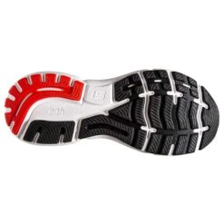 BROOKS Men's Ghost 15 Running Shoe- White/Black/Flame 15 BROOKS Men's Ghost 15 Running Shoe- White/Black/Flame -Shoe Sale Shop 110393 184 S Ghost 15