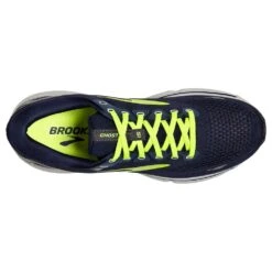 BROOKS Men's Ghost 15 Running Shoe - Peacoat/Nightlife/Grey -Shoe Sale Shop 110393 429 O Ghost 15