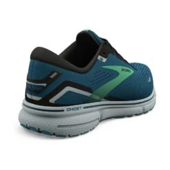 BROOKS Men's Ghost 15 Running Shoe - Moroccan Blue/Black/Spring Bud - Regular (D) -Shoe Sale Shop 110393 462 H Ghost 15