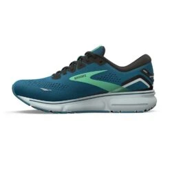 BROOKS Men's Ghost 15 Running Shoe - Moroccan Blue/Black/Spring Bud - Regular (D) -Shoe Sale Shop 110393 462 M Ghost 15