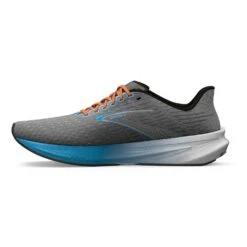 BROOKS Men's Hyperion Running Shoe - Grey/Atomic Blue/Scarlet - Regular (D) -Shoe Sale Shop 110407 020 M Hyperion