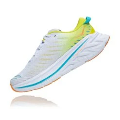 Hoka Men's Bondi X Running Shoe - White/Evening Primrose - Regular (D) -Shoe Sale Shop 1113512 WEPR 4 1