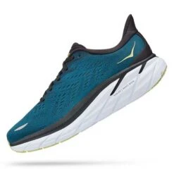 Hoka Men's Clifton 8 Running Shoe - Blue Coral/Butterfly— Regular (D) -Shoe Sale Shop 1119393 BCBT 4