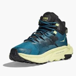 Hoka Men's Trail Code GTX Hiking Boot- Blue Graphite/Blue Coral -Shoe Sale Shop 1123165 BGBCR 3