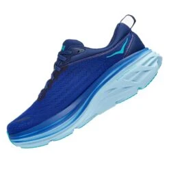 Hoka Men's Bondi 8 Running Shoe - Bellwether Blue/Bluing - Regular (D) -Shoe Sale Shop 1123202 BBBG 4