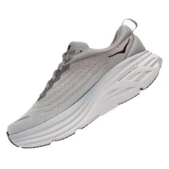 Hoka Men's Bondi 8 Running Shoe- Sharkskin/Harbor Mist- Wide (2E) -Shoe Sale Shop 1123202 SHMS 4 d130a089 fed7 4b76 a648 52a8133c826c