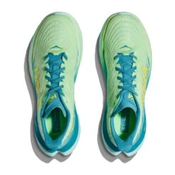 Hoka Men's Mach 5 Running Shoe - Lime Glow/Ocean Mist - Regular (D) -Shoe Sale Shop 1127893 LGOM 2