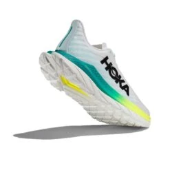 Hoka Women's Mach 5 Running Shoe - White/Blue Glass - Regular (B) -Shoe Sale Shop 1127894 WBGL 4