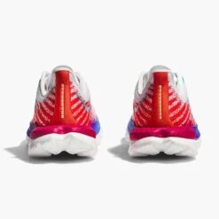 Hoka Women's Mach 5 - White/Flame - Regular (B) -Shoe Sale Shop 1127894 WFM 5