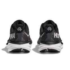 Hoka Men's Clifton 9 Running Shoe - Black/White -Shoe Sale Shop 1127895 BWHT 5