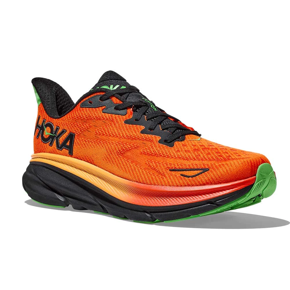 Hoka Men's Clifton 9 Running Shoe- Flame/Vibrant Orange - Regular (D) 4 Hoka Men's Clifton 9 Running Shoe- Flame/Vibrant Orange - Regular (D) - Image 2