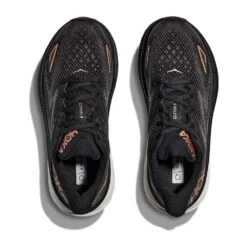Hoka Women's Clifton 9 Running Shoe - Black/Copper - Wide (D) -Shoe Sale Shop 1127896 BCPPR 2