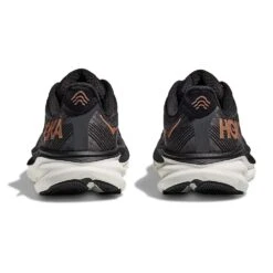 Hoka Women's Clifton 9 Running Shoe - Black/Copper - Wide (D) -Shoe Sale Shop 1127896 BCPPR 5