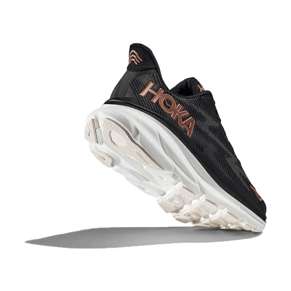 Hoka Women's Clifton 9 Running Shoe - Black/Rose Gold - Regular (B) 5 Hoka Women's Clifton 9 Running Shoe - Black/Rose Gold - Regular (B) - Image 3