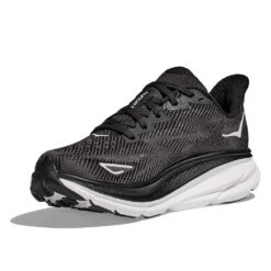 Hoka Women's Clifton 9 Running Shoe - Black/White - Wide (D) -Shoe Sale Shop 1127896 BWHT 3 b1dd4db4 44e7 4f29 8dc3 2780a2407c7a