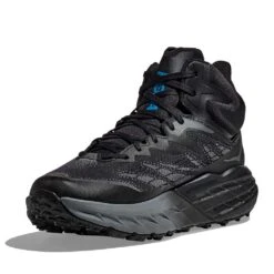 Hoka Men's Speedgoat 5 Mid GTX Running Shoe - Black/Black -Shoe Sale Shop 1127918 BBLC 3