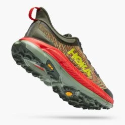 Hoka Men's Mafate Speed 4 Trail Shoe - Thyme/Fiesta- Regular (D) -Shoe Sale Shop 1129930 TFST 3