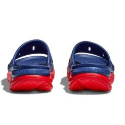 Hoka Unisex Ora Recovery Slide 3 - Bellwether Blue/Red Alert - Regular (D) -Shoe Sale Shop 1135061 BBRA 5