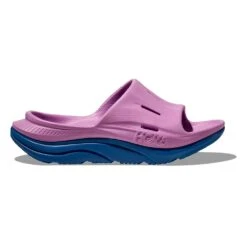 Hoka Unisex Ora Recovery Slide 3 - Cyclamen/Coastal Sky