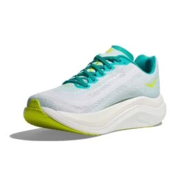 Hoka Men's Mach X Running Shoe - White/Blue Glass - Regular (D) -Shoe Sale Shop 1141450 WBGL 3