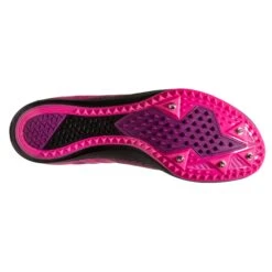 BROOKS Women's Mach 19 Track Spike - Black/Hollyhock/Pink- Regular (B) -Shoe Sale Shop 120311 063 S Mach 19